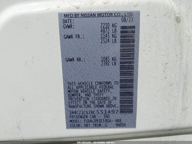 2024 NISSAN LEAF SV PLUS 9