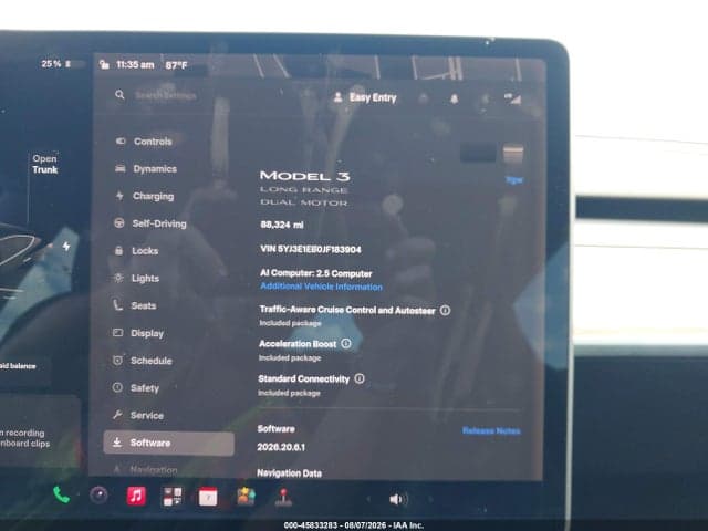 2018 TESLA MODEL 3 LONG RANGE/PERFORMANCE 7