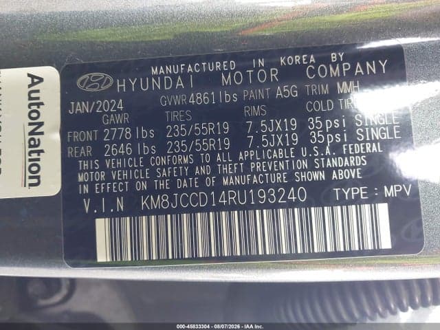 2024 HYUNDAI TUCSON HYBRID SEL CONVENIENCE 9