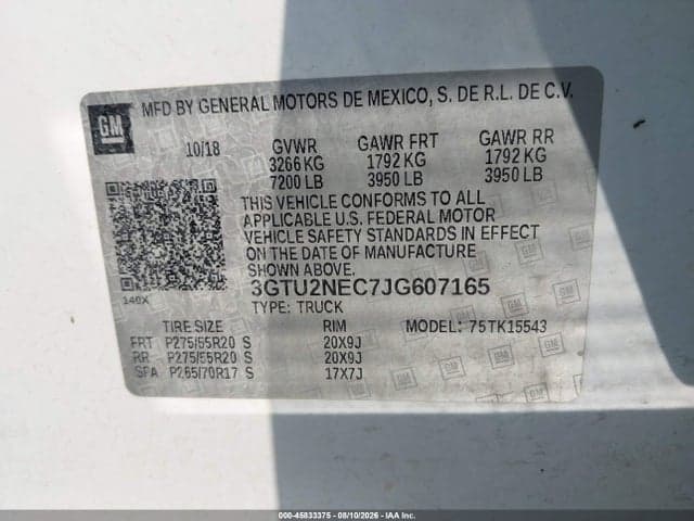 2018 GMC SIERRA 1500 SLT 9