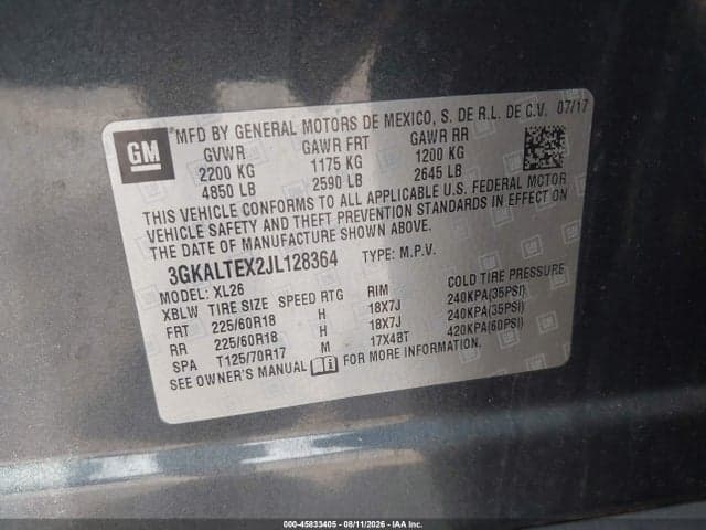 2018 GMC TERRAIN SLE 9