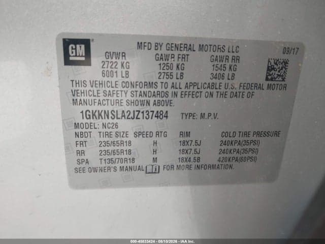 2018 GMC ACADIA SLE-2 9