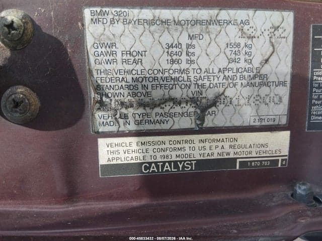 1983 BMW 320 I 9