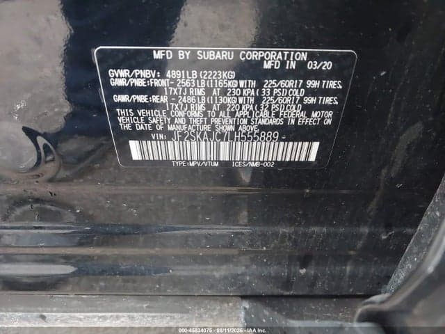 2020 SUBARU FORESTER PREMIUM 9