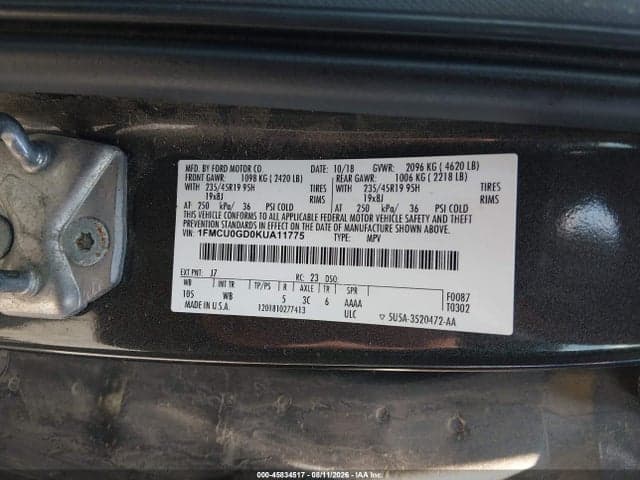2019 FORD ESCAPE SE 9