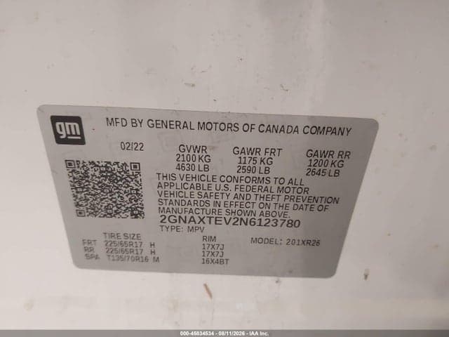 2022 CHEVROLET EQUINOX AWD 2FL 9