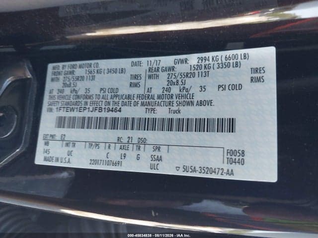 2018 FORD F-150 XLT 8