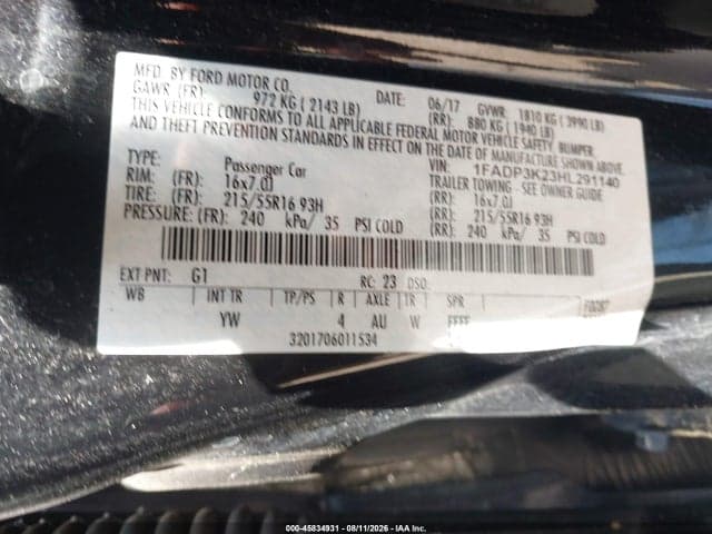 2017 FORD FOCUS SE 9