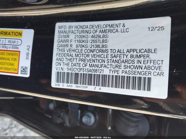 2025 HONDA ACCORD HYBRID SPORT 9