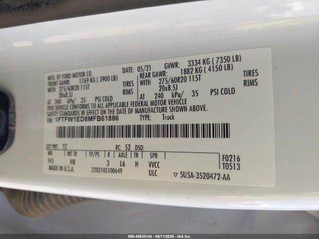 2021 FORD F-150 LARIAT 9