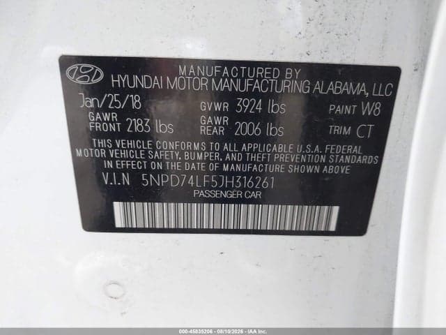 2018 HYUNDAI ELANTRA SE 9