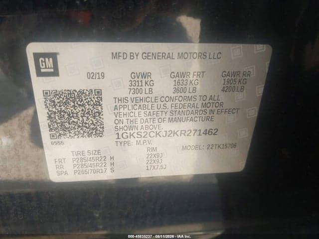 2019 GMC YUKON DENALI 8