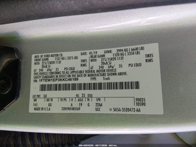 2019 FORD F-150 XL 9