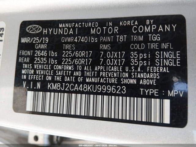 2019 HYUNDAI TUCSON SE 9