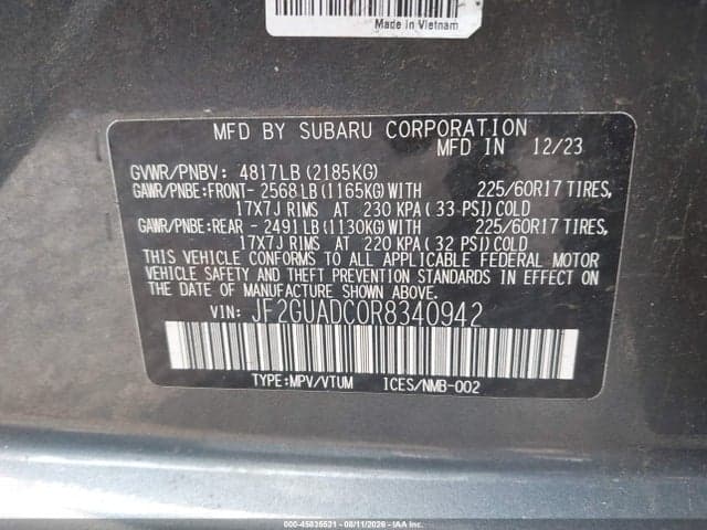 2024 SUBARU CROSSTREK PREMIUM 9
