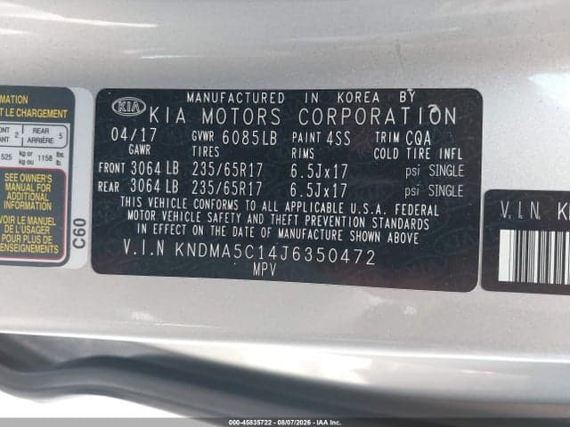 2018 KIA SEDONA L 9