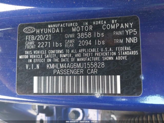 2021 HYUNDAI ELANTRA SEL 9