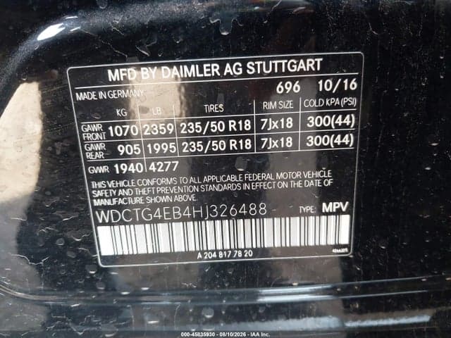 2017 MERCEDES-BENZ GLA 250 9