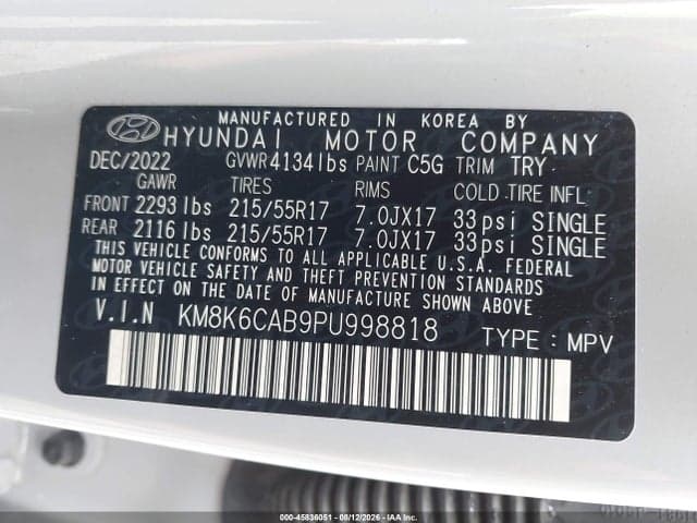 2023 HYUNDAI KONA SEL 9
