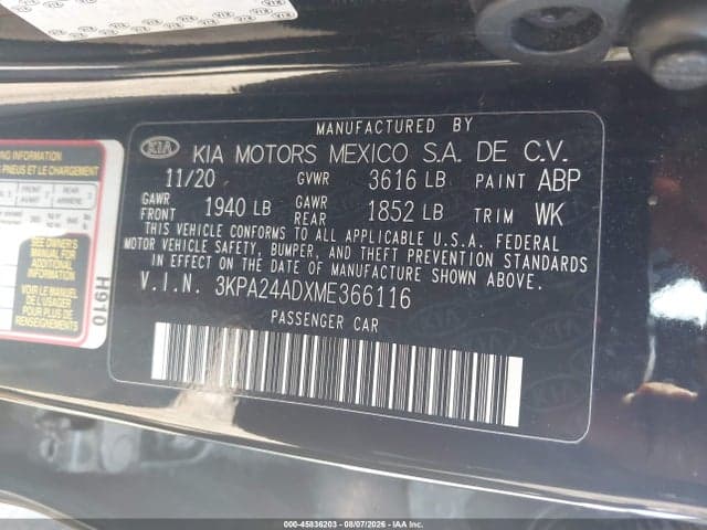 2021 KIA RIO S 9