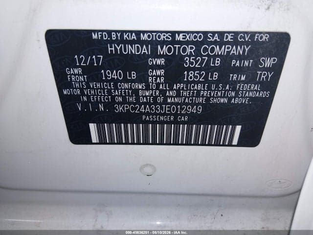 2018 HYUNDAI ACCENT SE 9