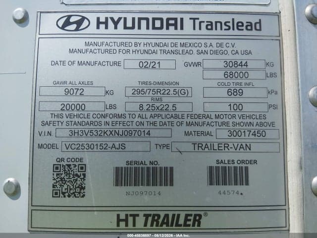 2022 HYUNDAI TRANSLEAD INC UNKNOWN 9