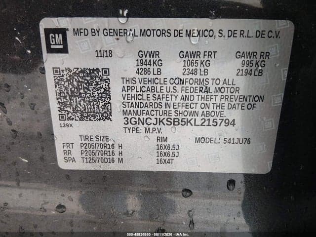 2019 CHEVROLET TRAX LS 9