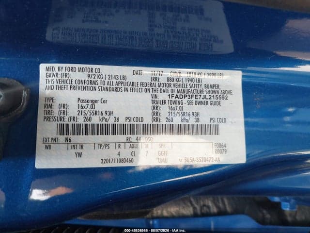 2018 FORD FOCUS SE 9