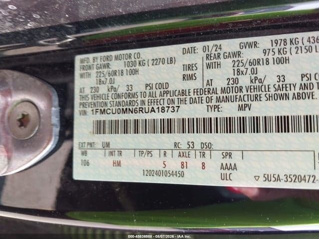 2024 FORD ESCAPE ST-LINE 9