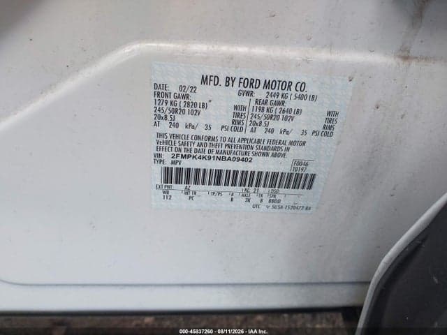 2022 FORD EDGE TITANIUM 9