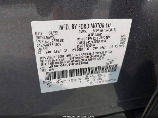 2022 FORD EDGE SEL 9