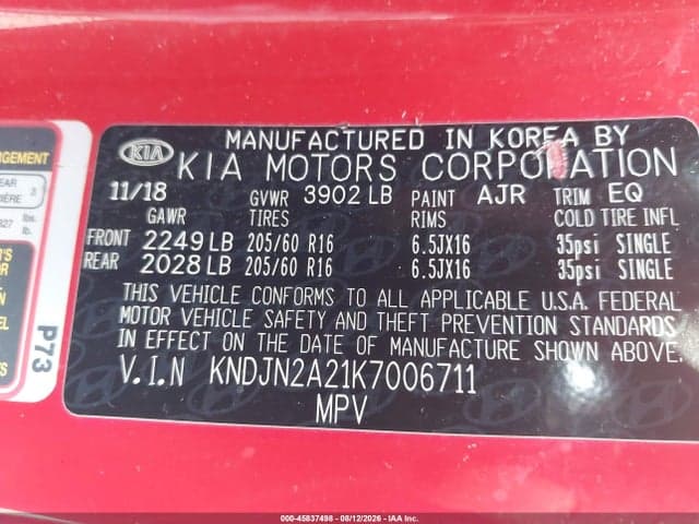 2019 KIA SOUL 9