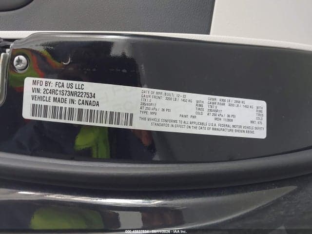 2022 CHRYSLER PACIFICA HYBRID LIMITED 9