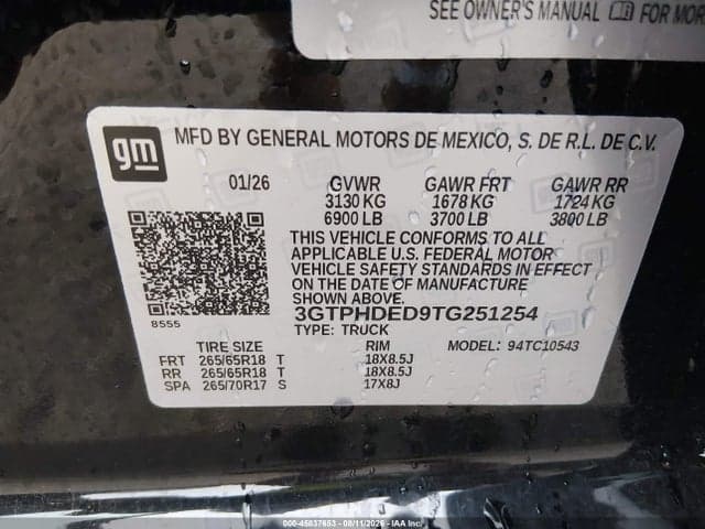 2026 GMC SIERRA 1500 , SHORT BED, SLT, RWD 9
