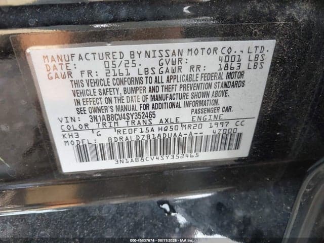 2025 NISSAN SENTRA SV 9