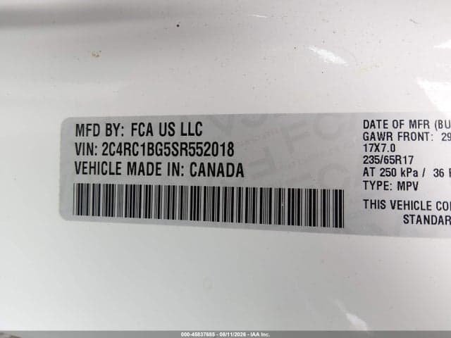 2025 CHRYSLER PACIFICA SELECT 9