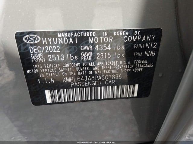2023 HYUNDAI SONATA SEL 9