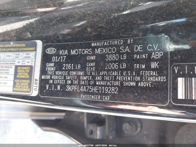 2017 KIA FORTE S 9