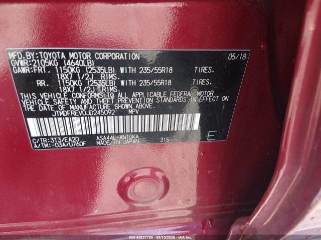 2018 TOYOTA RAV4 LIMITED 9