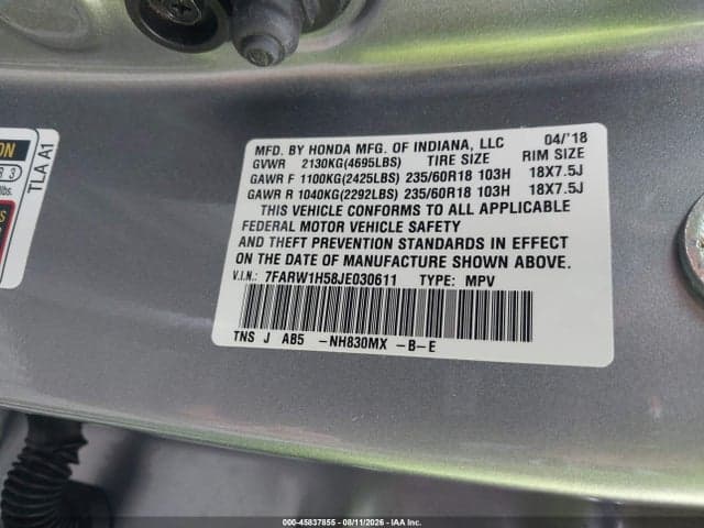 2018 HONDA CR-V EX 9