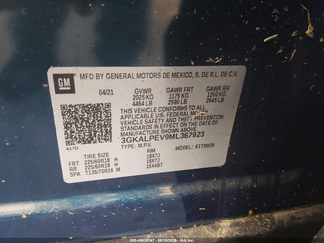 2021 GMC TERRAIN FWD SLT 9
