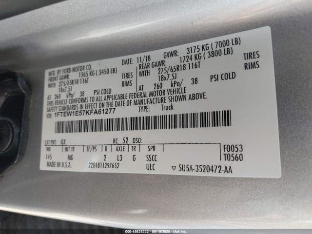 2019 FORD F-150 XLT 9