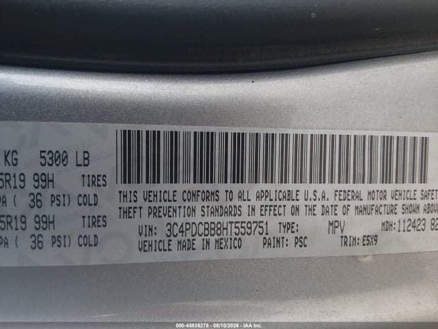 2017 DODGE JOURNEY SXT 9