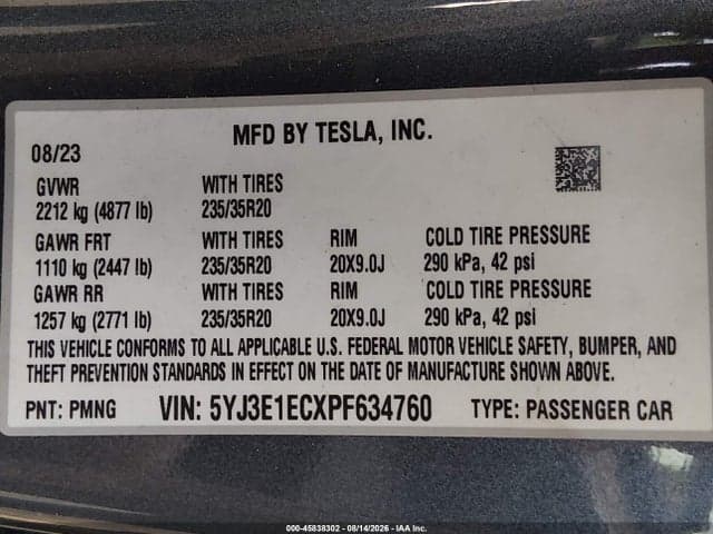 2023 TESLA MODEL 3 PERFORMANCE DUAL MOTOR ALL-WHEEL DRIVE 9