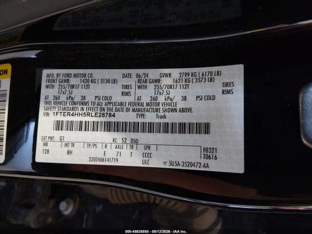 2024 FORD RANGER XLT 9
