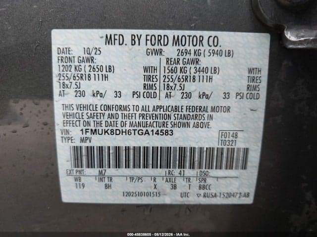 2026 FORD EXPLORER ACTIVE 9