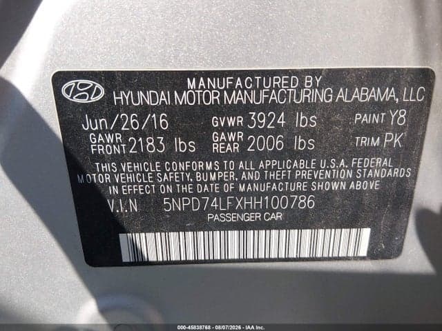 2017 HYUNDAI ELANTRA SE 9
