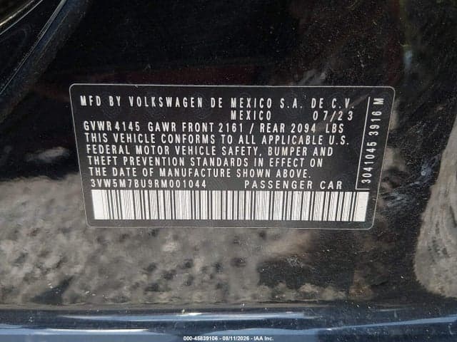 2024 VOLKSWAGEN JETTA 1.5T S 9