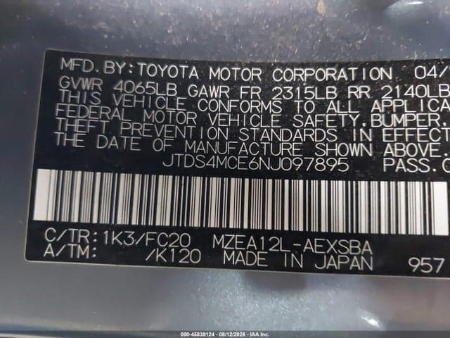 2022 TOYOTA COROLLA SE 9