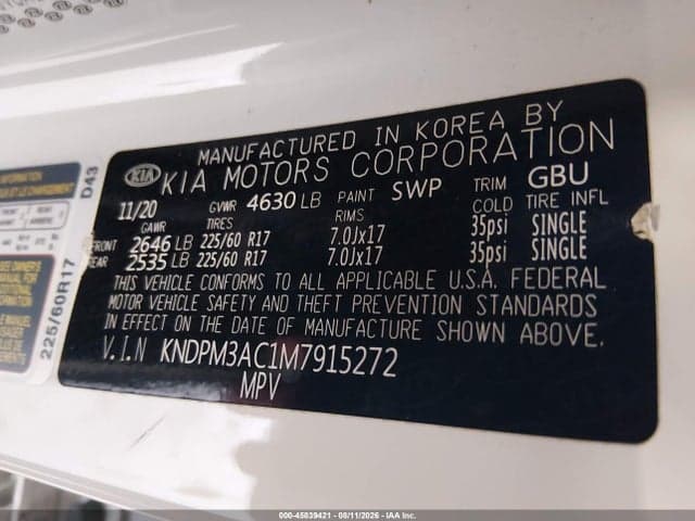 2021 KIA SPORTAGE LX 9